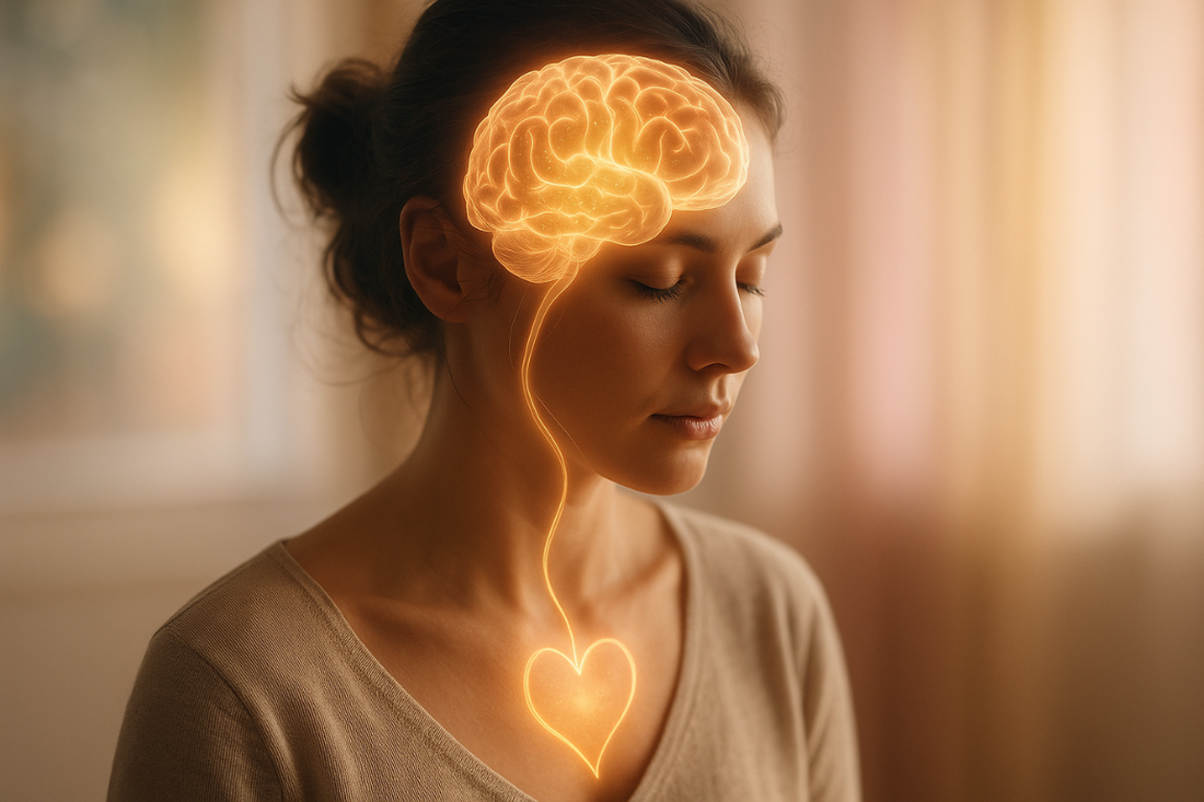 Artistic concept showing the brain-body connection in sexual wellness and desire