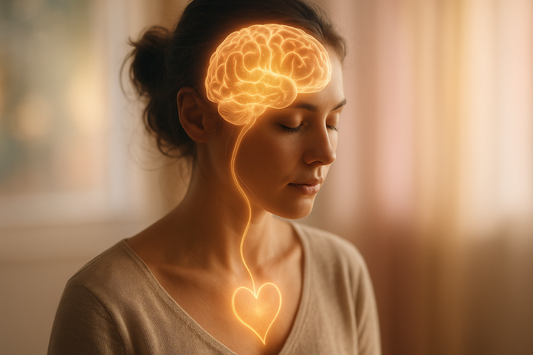 Artistic concept showing the brain-body connection in sexual wellness and desire